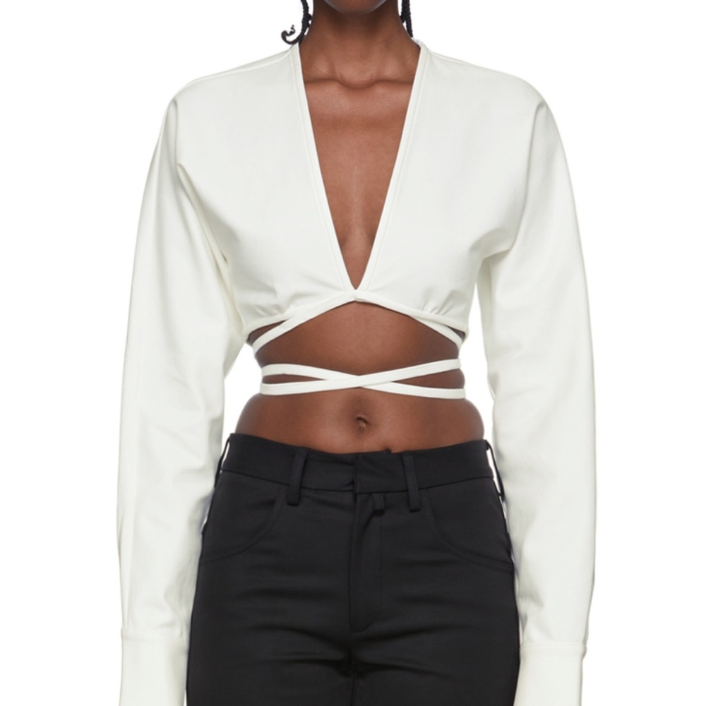 Christopher esber Magyar cover up crop top